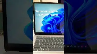 How to show or hide all desktop icons in Windows 10 and Windows 11