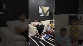 Mom catches dad son & daughter going crazy for spiderman 