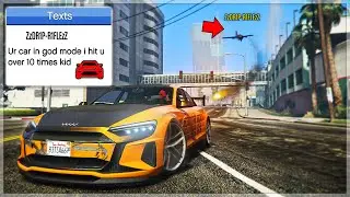 Trolling a Griefer with my “GODMODE” Omnis E-GT on GTA Online