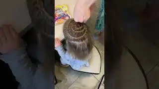 Новогодняя причёска для девочки!