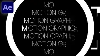 Complex Text Animation In Adobe After Effects - After Effects Tutorial - No Plugins.