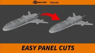 Blender Tutorial | Easy method for panel cuts