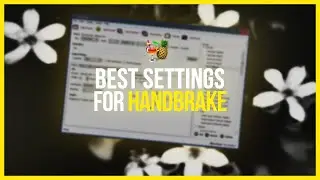 BEST HANDBRAKE SETTINGS - Handbrake Tutorial