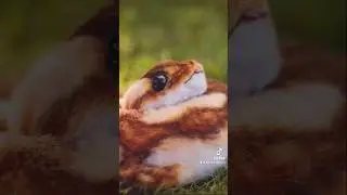 I made a snake…but fuzzy. 😆 