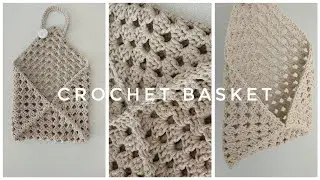 IT'S INCREDIBLY SIMPLE! Hanging basket from a square motif + SCHEME.