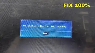 No Bootable Device Hit Any Key || How To Fix No Bootable Device Hit Any Key