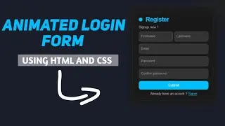 Register Form | Html CSS | #coding #webdevelopment