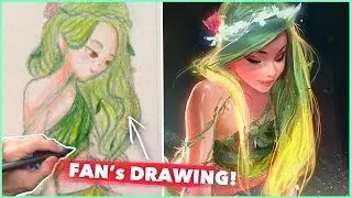 PAINTING A FAN'S DRAWING! :D