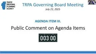 TRPA Governing Board - July 23, 2025
