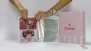 Álbum Universal Principe e Princesa 10x15 C Estojo Imã 200 Fotos