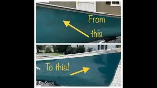 Incredible Transformation! Restoring an old fiberglass canoe