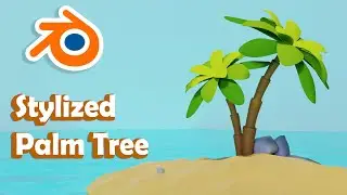 How to make Stylized Low poly Palm Tree in Blender 3.2 | Blender Beginner Tutorial