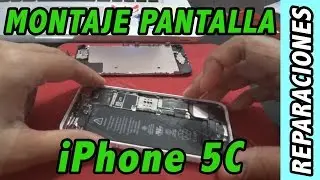 Montaje PANTALLA iPhone 5C Español | #SiYoPuedoTuTambien