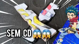 tutorial | Como fazer lançador de beyblade caseiro sem CD.