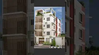 4 Storey Building design #shorts #housedesign