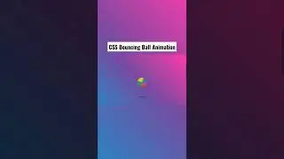 Simple Bouncing Ball Animation | HTML & CSS Tutorial | 
