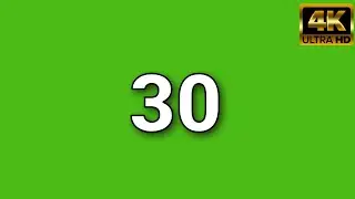 30 Seconds Countdown Green Screen Video || VESL||
