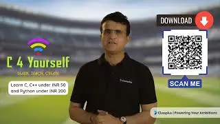 Download C 4 Yourself App Now | Educational App | Sourav Ganguly #app #learningapp #downloadnow