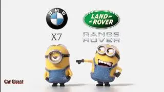 BMW X7  VS   Range Rover  comparision  minions style#shorts #tiktok #bmw #suv