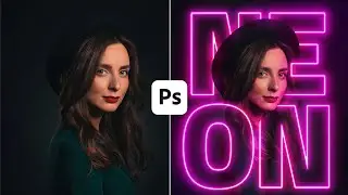 Neon light effct in photoshop tutorial|