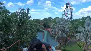 Stanley Falls Flume - A family-favorite wild water ride - Busch Gardens Tampa