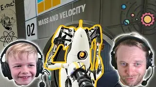 Dad Teaches PHYSICS With Portal 2