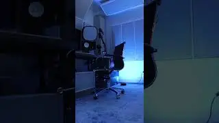 Cyberpunk home recording studio vibes 