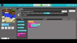 lesson 20! Functions in Minecraft-Complete Solution of Lesson 20-Express Course.