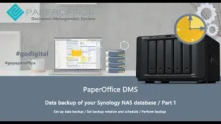 Database backup on Synology NAS / Data backup Hyper Backup PaperOffice Document Management DMS