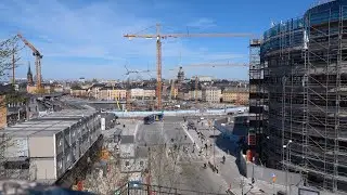 Stockholm Slussen Project Part 42. May 2023 UHD 4K