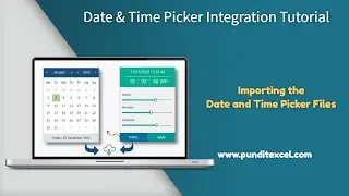 Importing Date and Time Picker Files