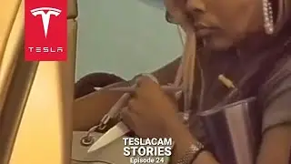 WOMAN KNIFES A TESLA MODEL Y - SENTRY MODE GOT HER ARRESTED | TESLACAM STORIES #24