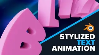 Blender - Stylized 3D Text Animation (Longer Version in the Description).
