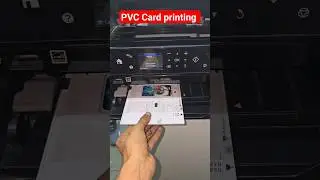 How to Epson L850 printer PVC Card printing ID Card printing 