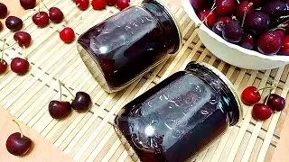 THE FASTEST recipe for cherry jam for WINTER / Delicious jam in 20 minutes