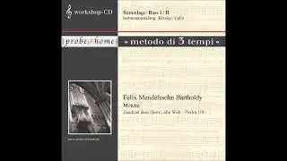 Jauchzet dem Herrn, alle Welt! - Mendelssohn - Basso 1 - Bass 1 - Kl-Cello - T1