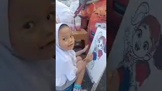 Anak Melukis DiMedia sterofoam