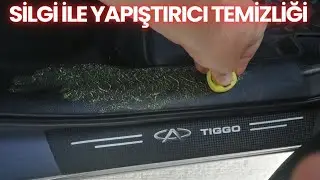 YAPIŞTIRICI LEKESİ ÇIKARMAK İÇİN EN UCUZ VE PRATİK YÖNTEM - SİLGİ İLE YAPIŞKAN YÜZEY TEMİZLİĞİ