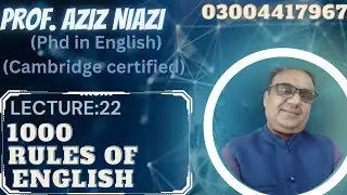 Very useful lectures of English for the students of CSS,PMS,PPSC,FPSC, Spoken English, Entry test.