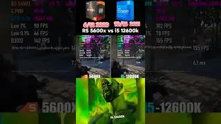 R5 5600x vs I5 12600k 