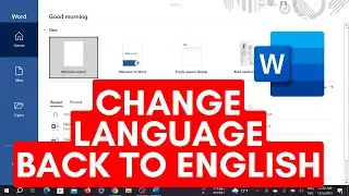 How to Change Language in Microsoft Word back to English