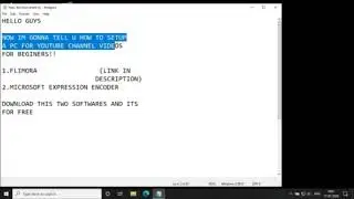 |ONLY FOR BEGINNERS|SOFTAWRE REQUIRED FOR YOUTUBE VIDEOS|SCREEN RECORDER AND VIDEO EDITORS