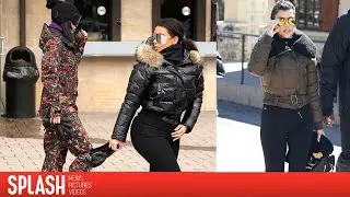 The Kardashian Sisters Bring Style to the Ski Resort | Splash News