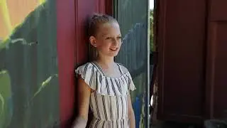 Gymnast, Bella talks about modeling at a historical landmark.