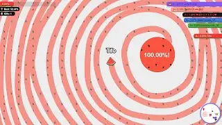 Paper.io 2 Circling the Whole Map Control: 100.00%! Watermelon