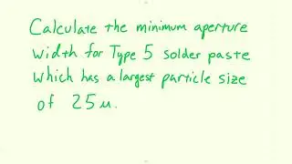 Calculate the Minimum Aperture Width