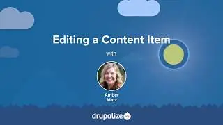 Drupal 8 User Guide: 5.3. Editing a Content Item