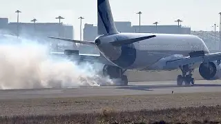 Plane Lands With Brake Malfunction