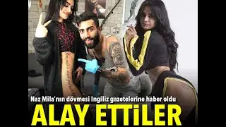 Naz Mila'nın dövmesi İngiltere'de de alay konusu oldu!