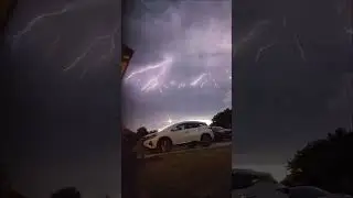 Storms and Lightning Strike in South Dakota #storms